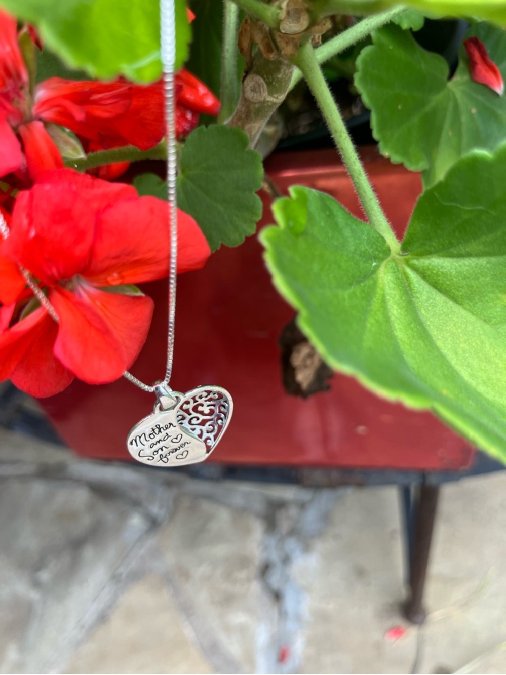 Mother and son beautiful necklace